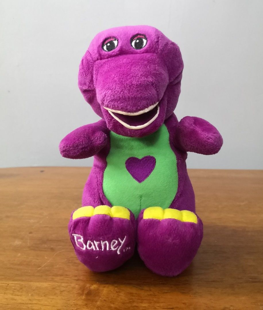 Battery operated Barney soft toy, Hobbies & Toys, Toys & Games on Carousell
