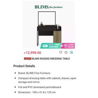 Blims Rugged Dressing Table