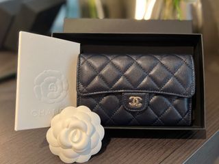 Affordable chanel blue wallet For Sale