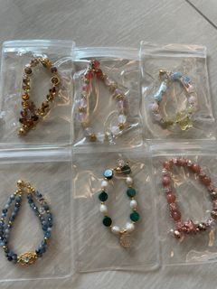 BN Tanzanite Yanyuan Agate Morganite Crystal Bracelets