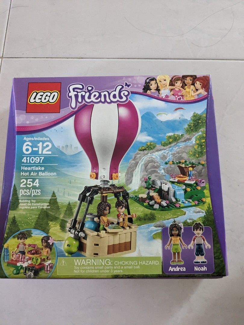 BNIB Lego Friends Heartlake Hot Air Balloon (41097) Vintage set no