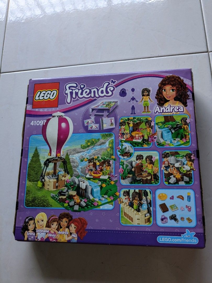BNIB Lego Friends Heartlake Hot Air Balloon (41097) Vintage set no