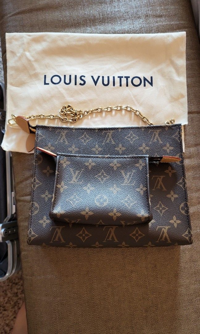 LOUIS VUITTON MONOGRAM TOILETRY POUCH 26 + INSERT & CHUNKY CHAIN – BLuxe  Boutique