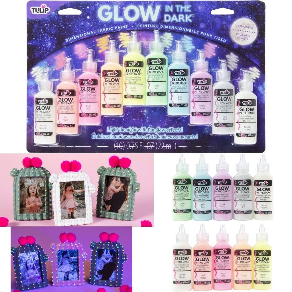 UV Reactive Acrylic Paint (8 Bottles 0.75 fl oz Each)