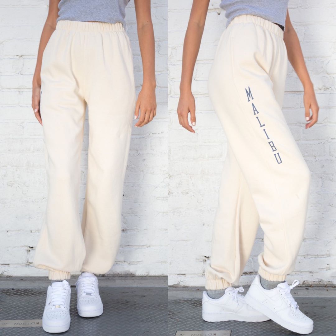 Brandy Melville Malibu Rosa Sweatpants Jogger Pants