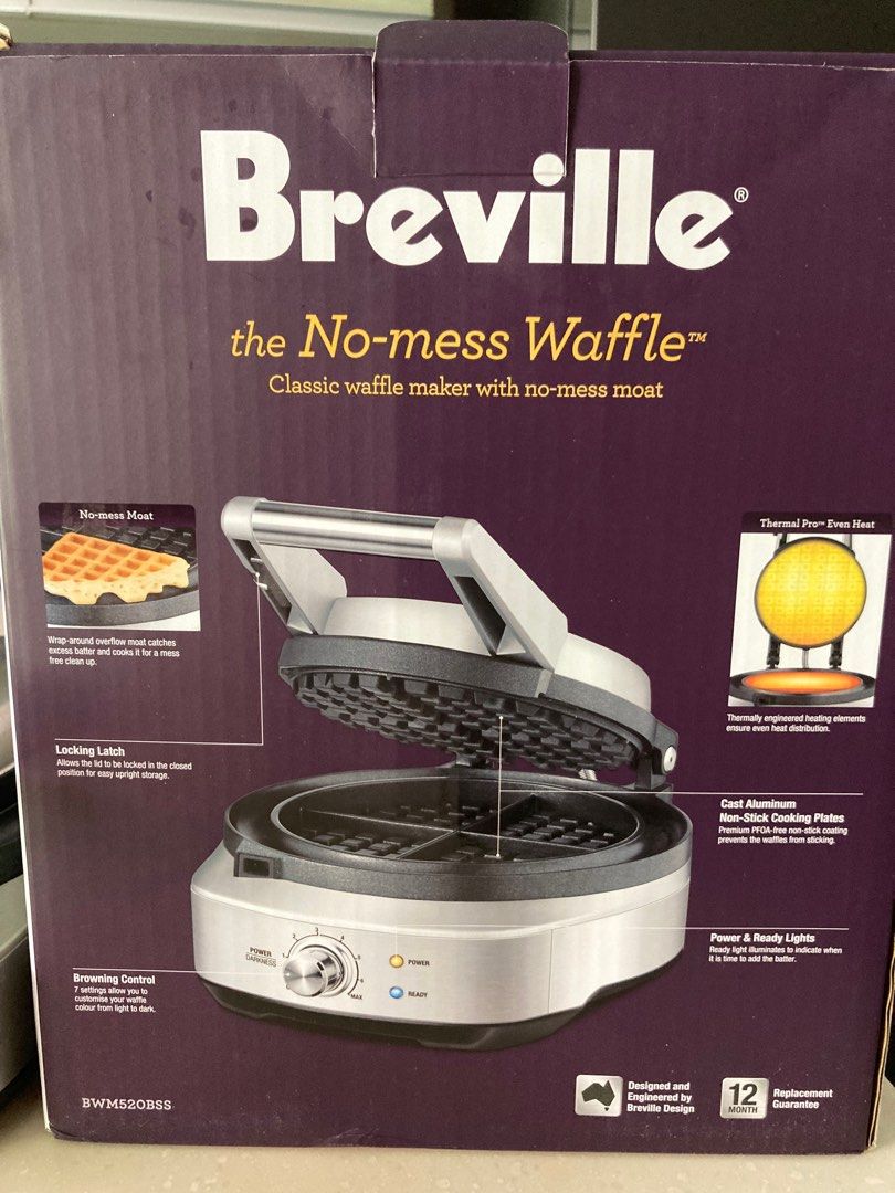 breville the no mess waffle