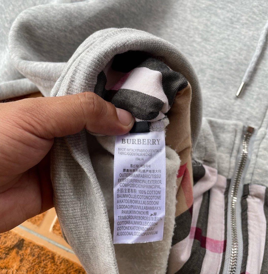 Burberry 2025 hoodie silver