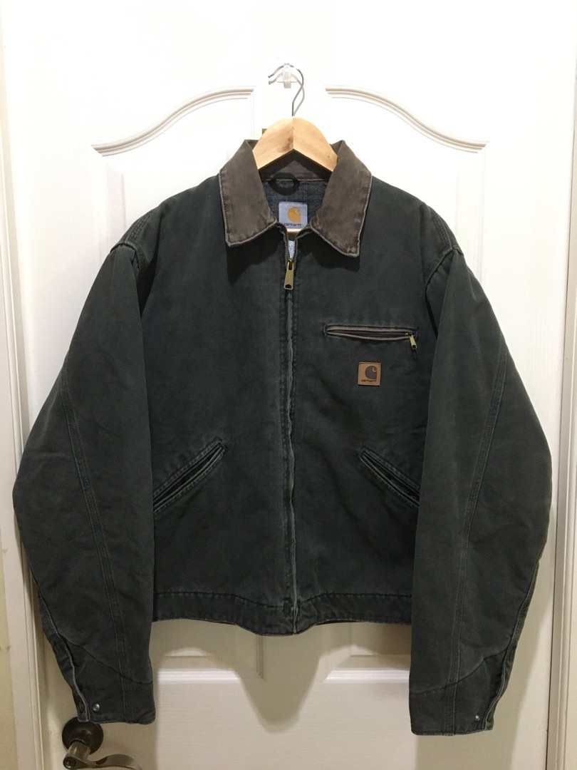 Carhartt sandstone deals detroit jacket moss