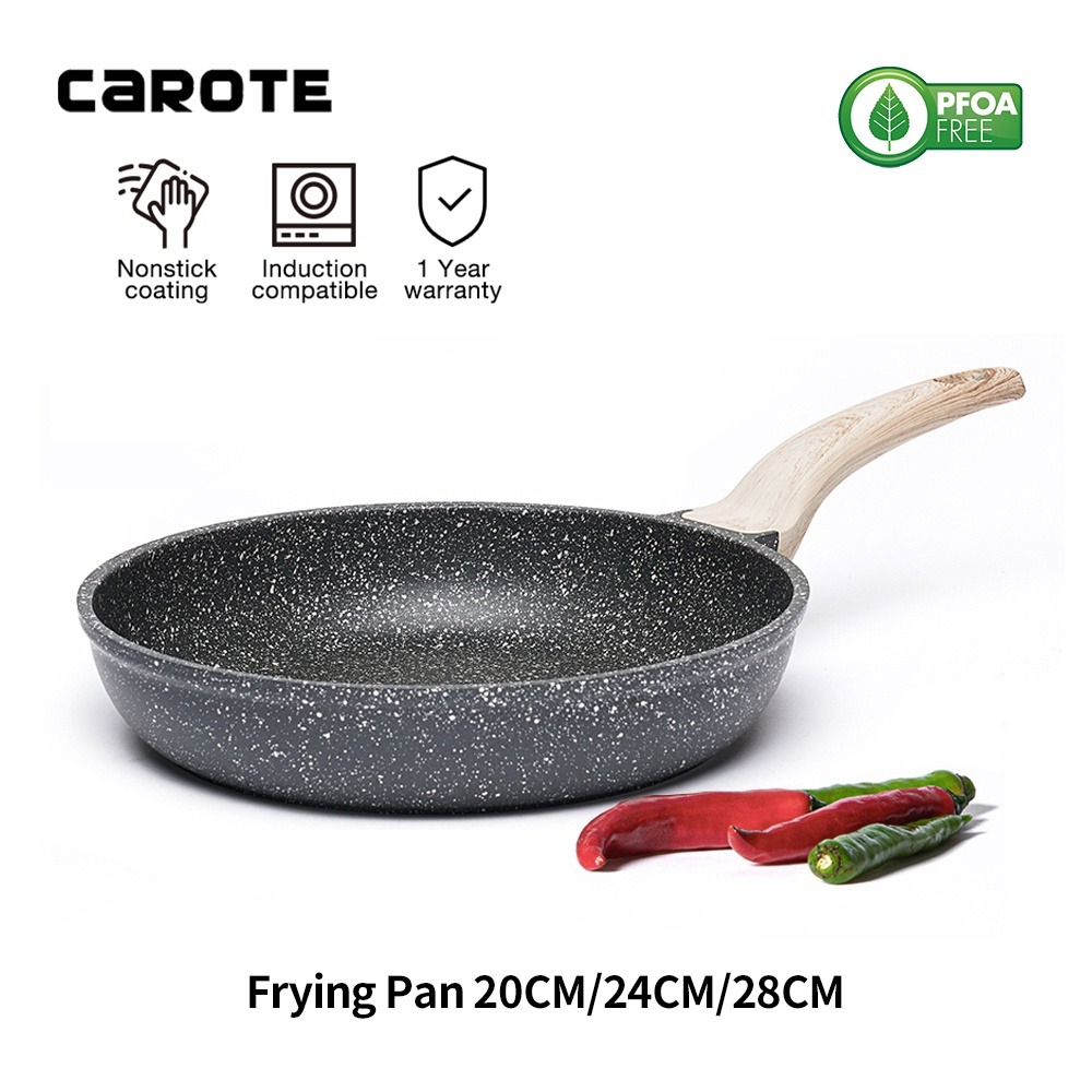 Carote Nonstick Grainstone Coating Frying Pan without lid-20cm/24cm/28cm -  Household Items - Brisbane, Queensland, Australia
