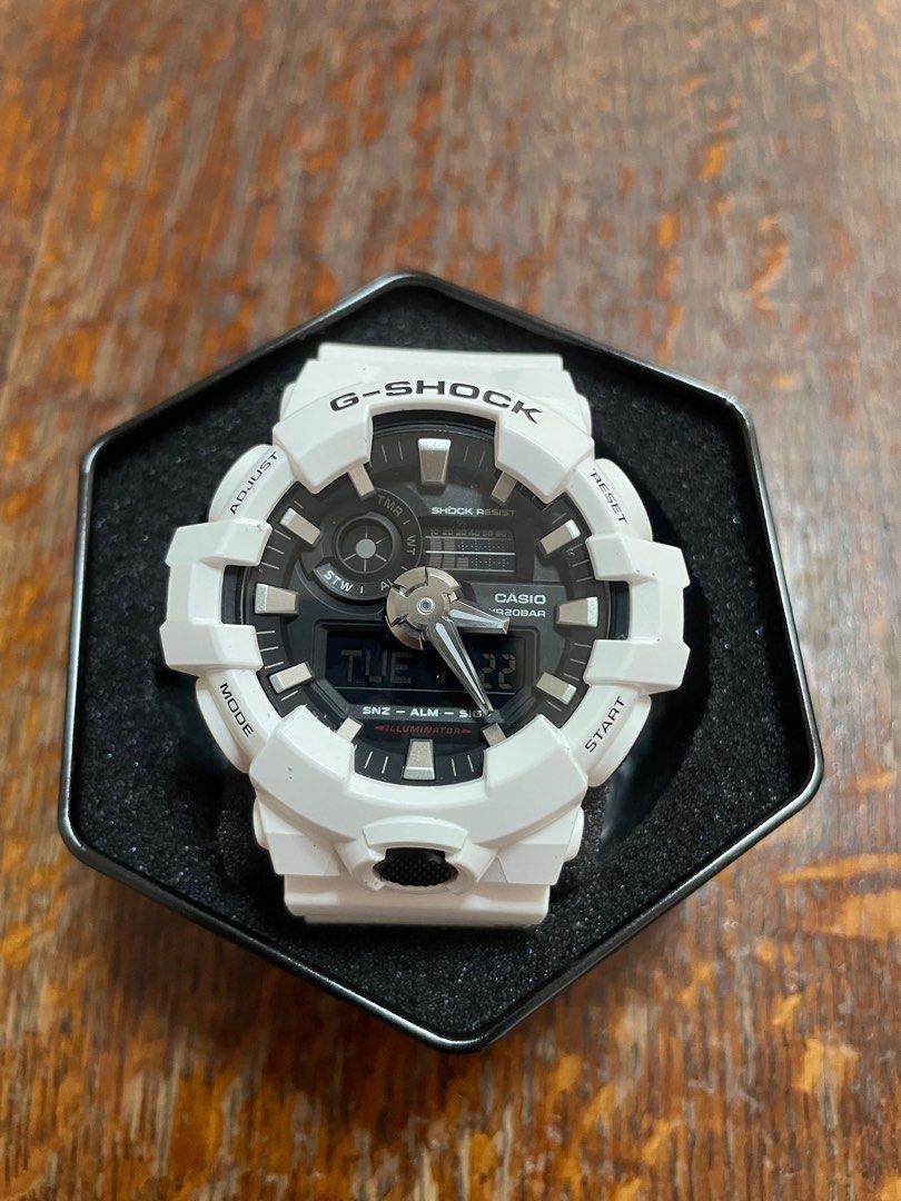 Casio G Shock White GA 700 7ADR