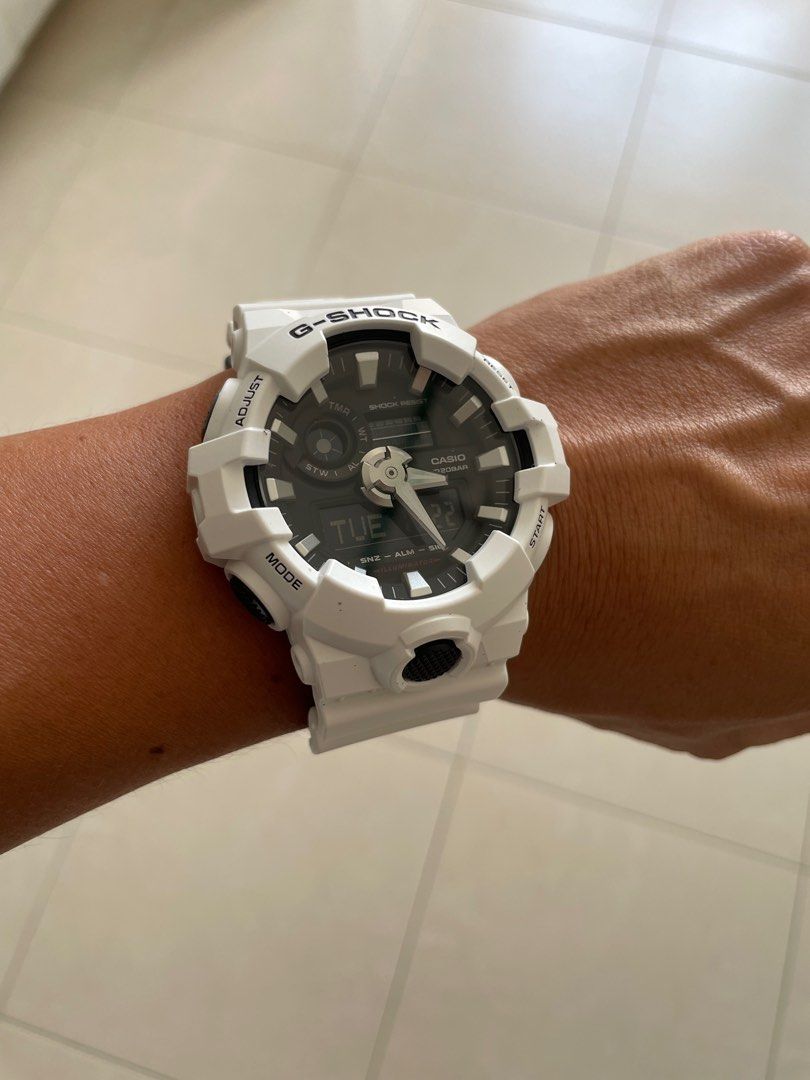 Casio G Shock White GA 700 7ADR