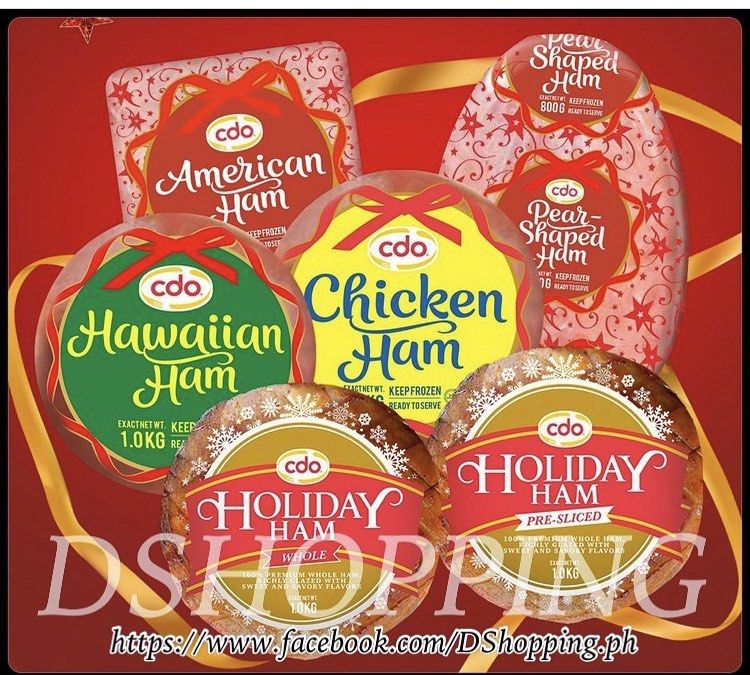 CDO HOLIDAY HAMS (Category: Chilled & Frozen Food) located in Antipolo. Submitted by DSHOPPING.PH (Listing ID 1198461405, Image 1). Description: 🎅🏼NOW ACCEPTING PRE-ORDERS 🎄It’s the season to be bounty with CDO Holiday hams🎄 🛒 Pre-order cut off every SUNDAY 🚚 PICK UP or DELIVERY every THURSDAY 📍 Grand Monaco Alegria ANTIPOLO CITY ✅ DTI Registered Permit No: 27395 ✅ Direct from CDO Marketing ✅ Lower price than other merchants ✅ We accept bu