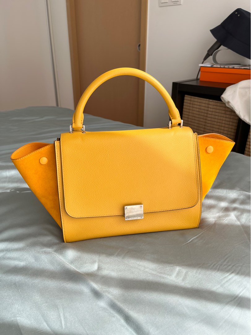 Celine trapeze yellow sale