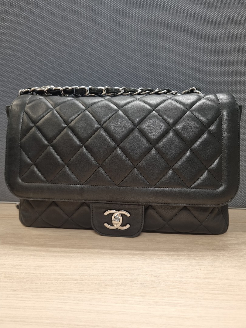 Chanel Flap Bag Coco Rider Large ( Jumbo), Luxury, Bags & Wallets on  Carousell