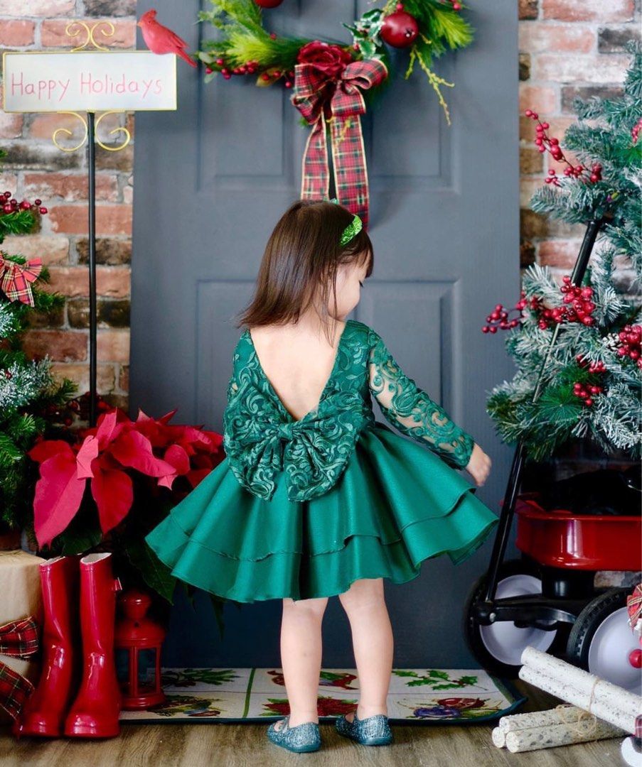 Red and sales green christmas dress