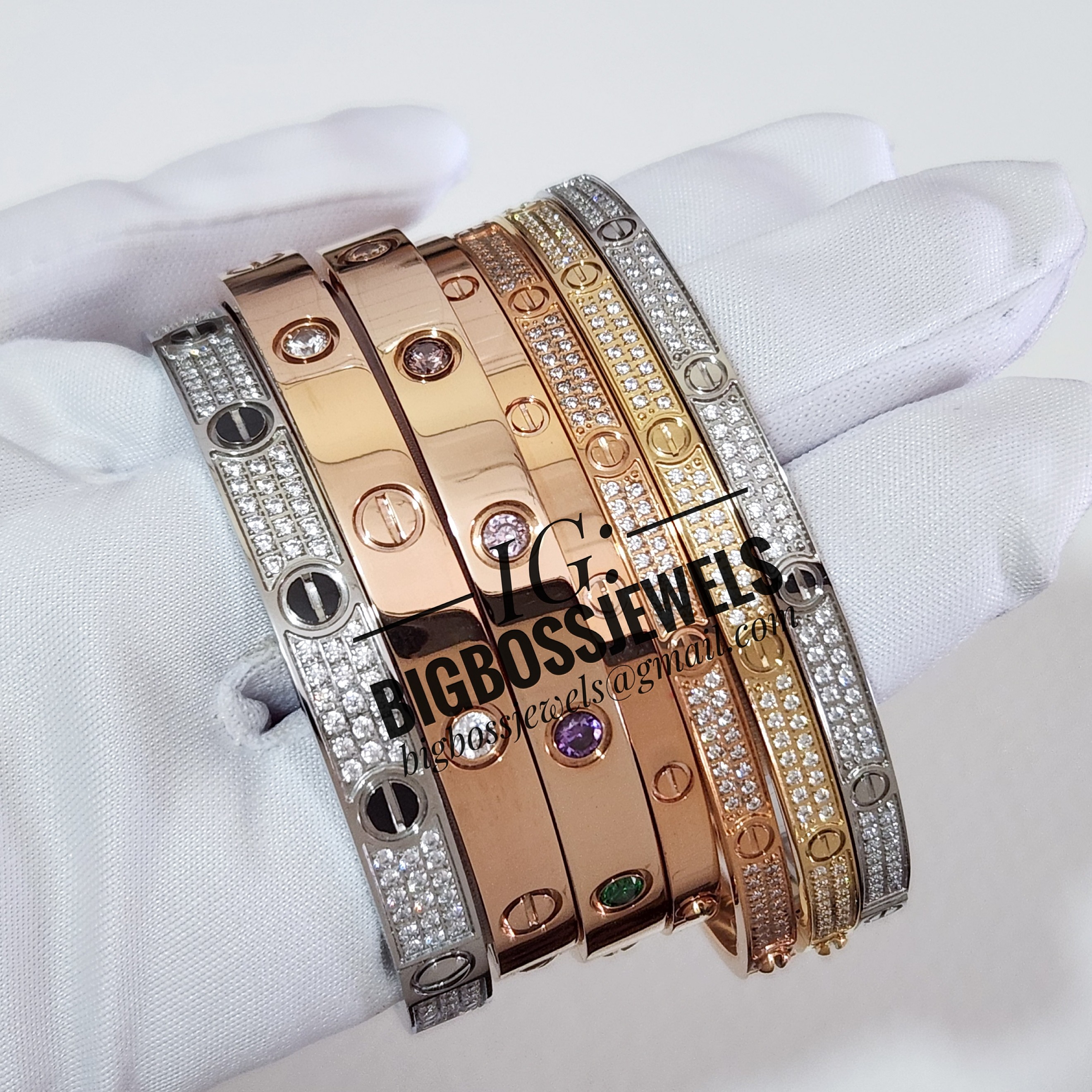 Buy 18k Pink Gold Cartier Love Bracelet 17cm Online at SO ICY JEWELRY