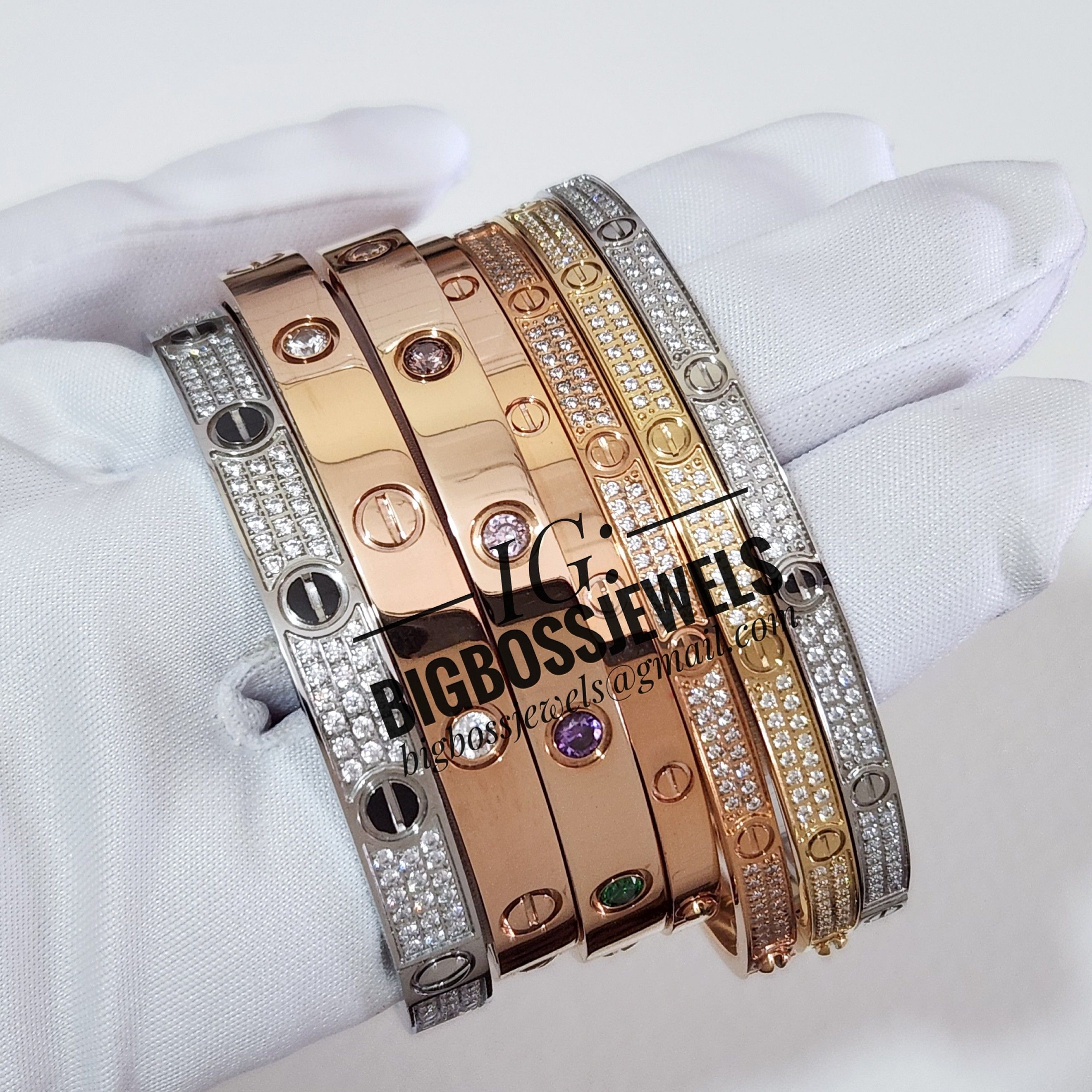 Christmas Xmas Gift Clearance Love Bangle Bracelet Rose Gold Gold Silver PM for Nail Panthere Panther Series Ring Necklace and Earrings Unisex Men