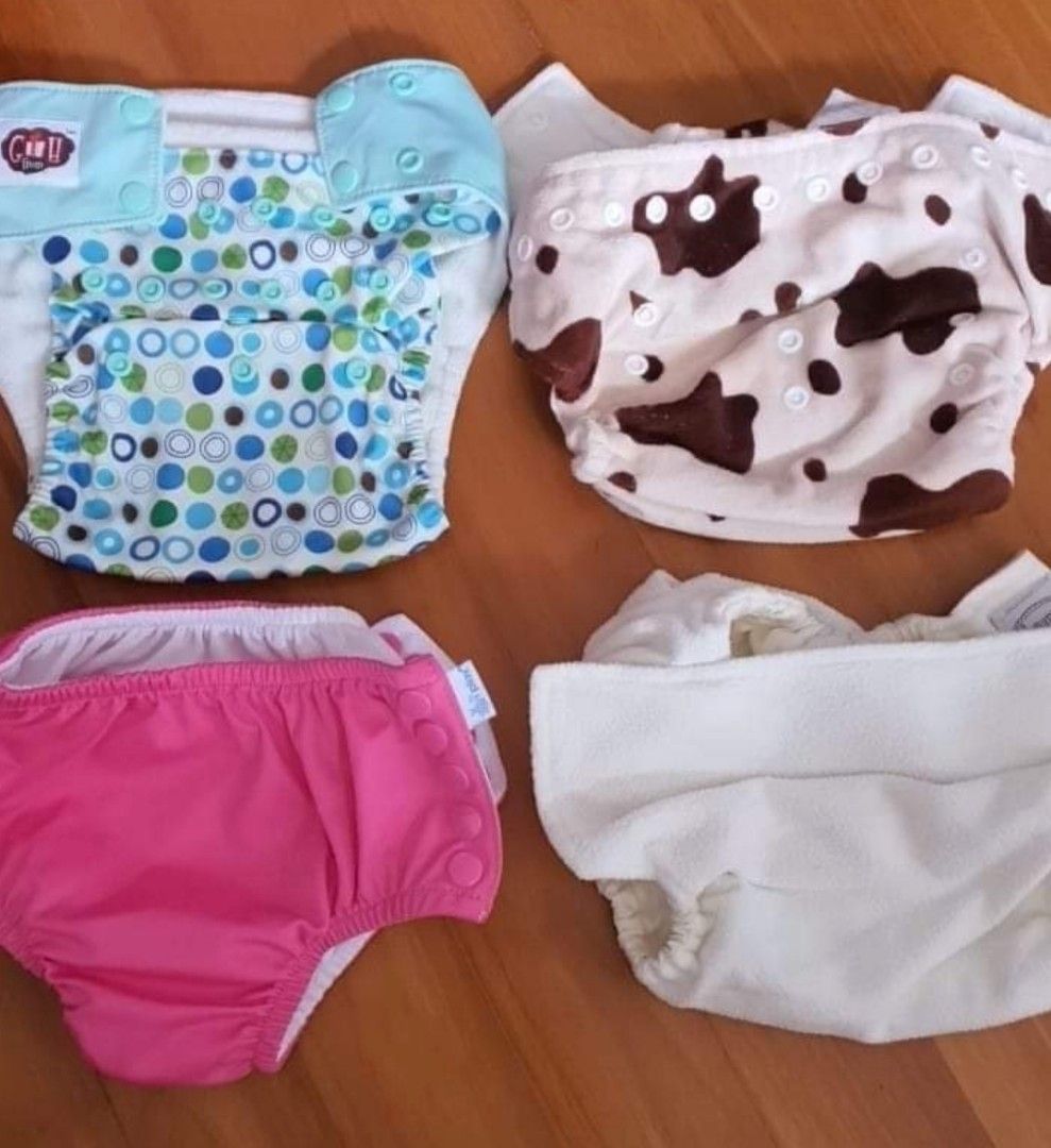 Set Of 6 Inserts For Reusable Nappies - 4-Layer 100% Bamboo Insert