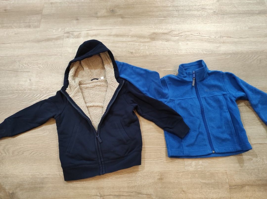 EUC Uniqlo fleece lined winter parka / jacket & Columbia snow pants (3T) -  $15 for both, Babies & Kids, Boy's Apparel on Carousell