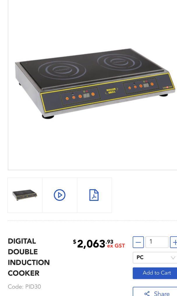 Commercial induction hob, TV & Home Appliances, Kitchen Appliances