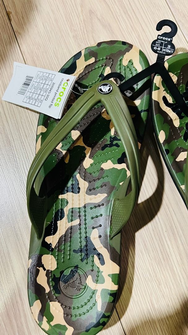 Crocs Crocband Printed Flip Flop Unused with tag