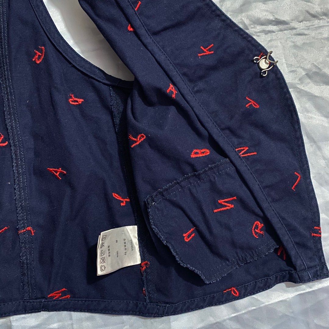 DARK BLUE DENIM VEST, Women's Fashion, Coats, Jackets and Outerwear on