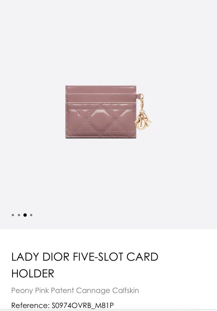 Mini Lady Dior Bag Peony Pink Patent Cannage Calfskin