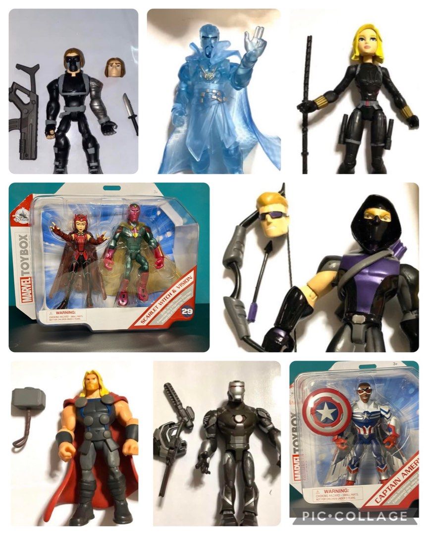 Disney Toybox marvel avengers sam Wilson captain America (35) Vision & Wanda Scarlet witch (40
