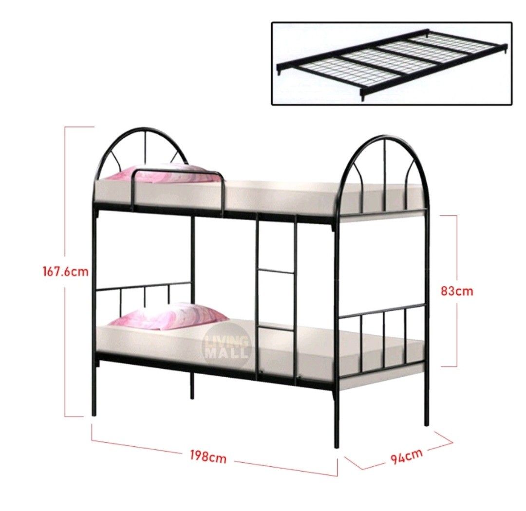 Double Decker Bedframe, Furniture & Home Living, Furniture, Bed Frames