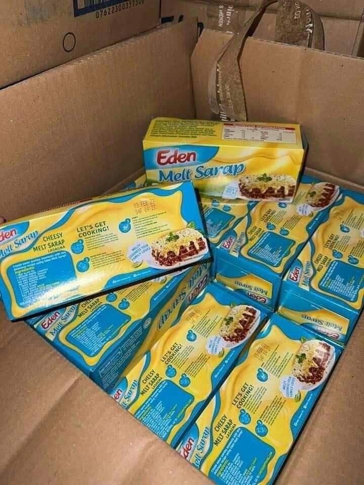 Eden Melt Cheese (Category: Local Eats) located in Calamba. Submitted by queenpreneur.ph (Listing ID 1198541989, Image 2). Description: EDEN melt sarap CHEESE ‼️📣📣📣🧀🧀🧀 Feb. 2023 expiration✔ Pasok na pasok pa para sa handaan😍 Nag ttrending na to! Baka pag mabagal ka maubusan ka na naman🤗 Madame po stocks‼ 🧀 430g 🧀 perfect pang samgyup 🧀 perfect pang negosyo 🧀 mahal na sa Grocery to nasa 220plus.