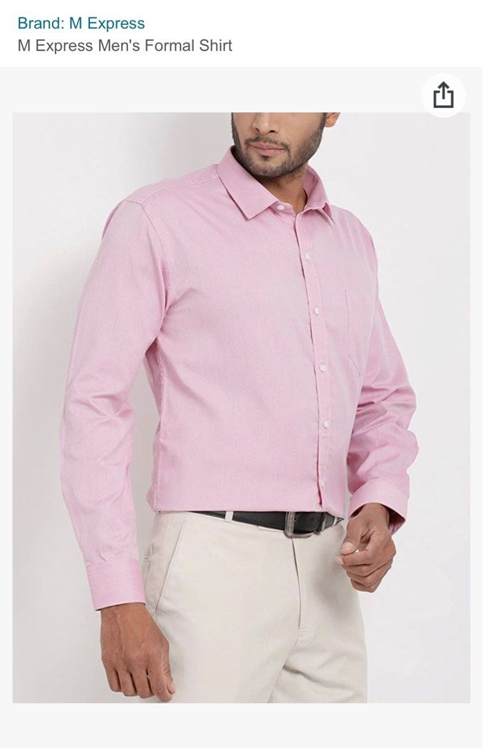 Pink long deals sleeve men