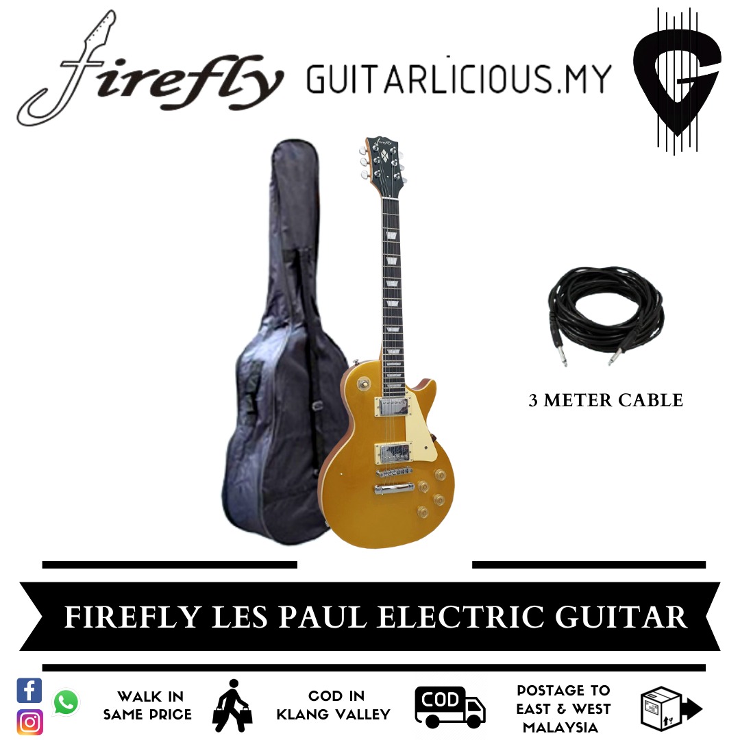 Firefly Les Paul Deisgn Electric Guitar with Double Closed Humbucker ...