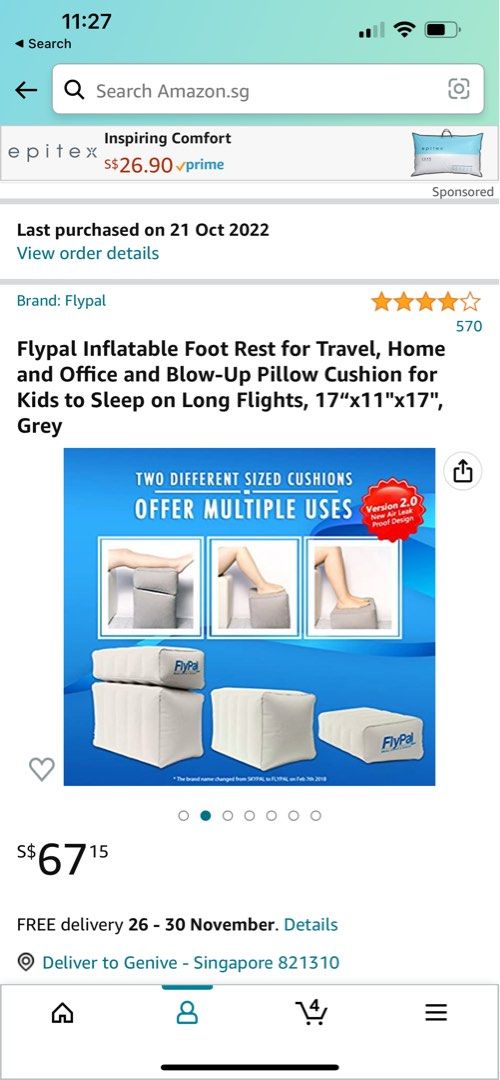 Flypal footrest outlet