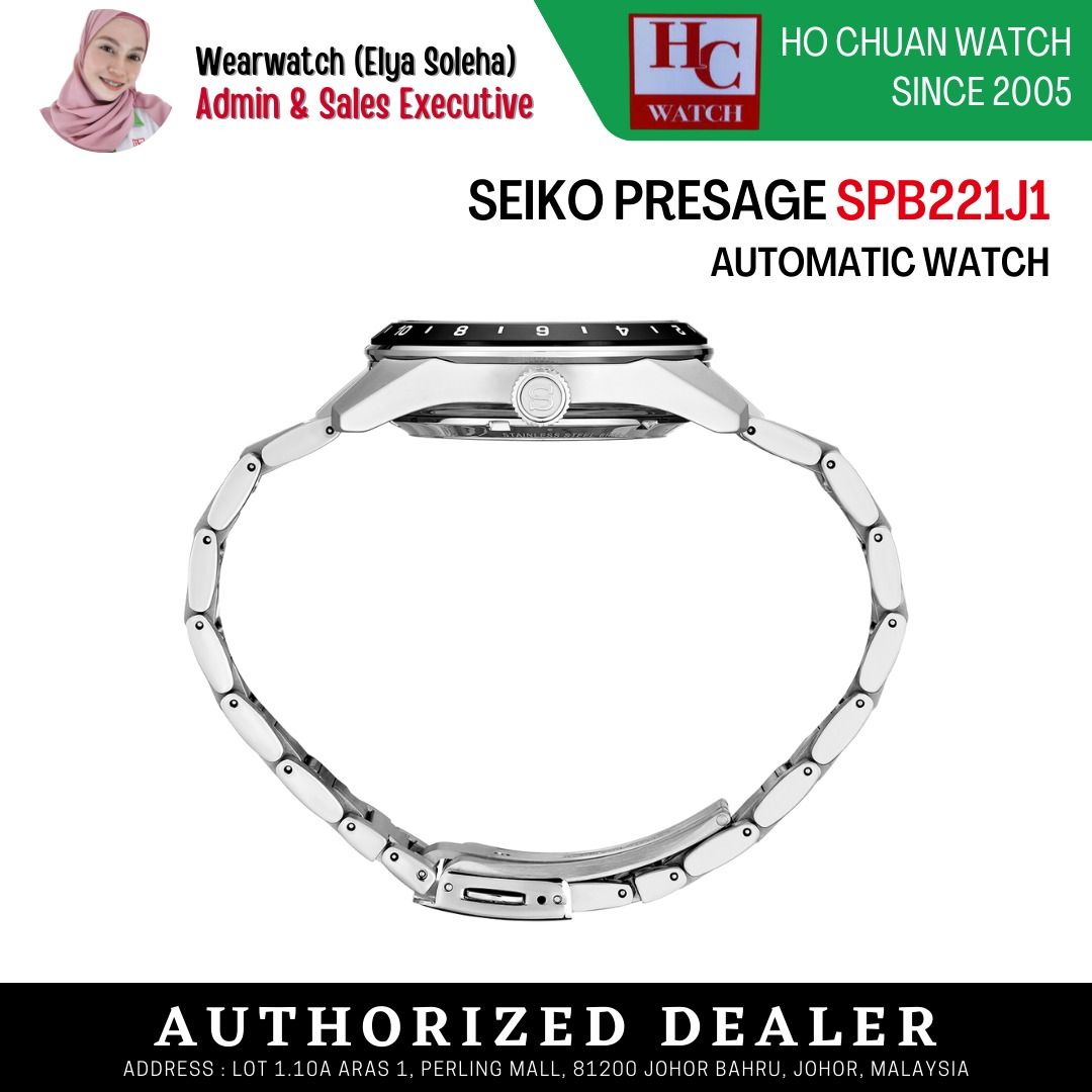 FREE SHIPPING + FREE GIFTS] SEIKO PRESAGE SPB221J1 GMT SHARP EDGED GENT'S  WATCH, Luxury, Watches on Carousell