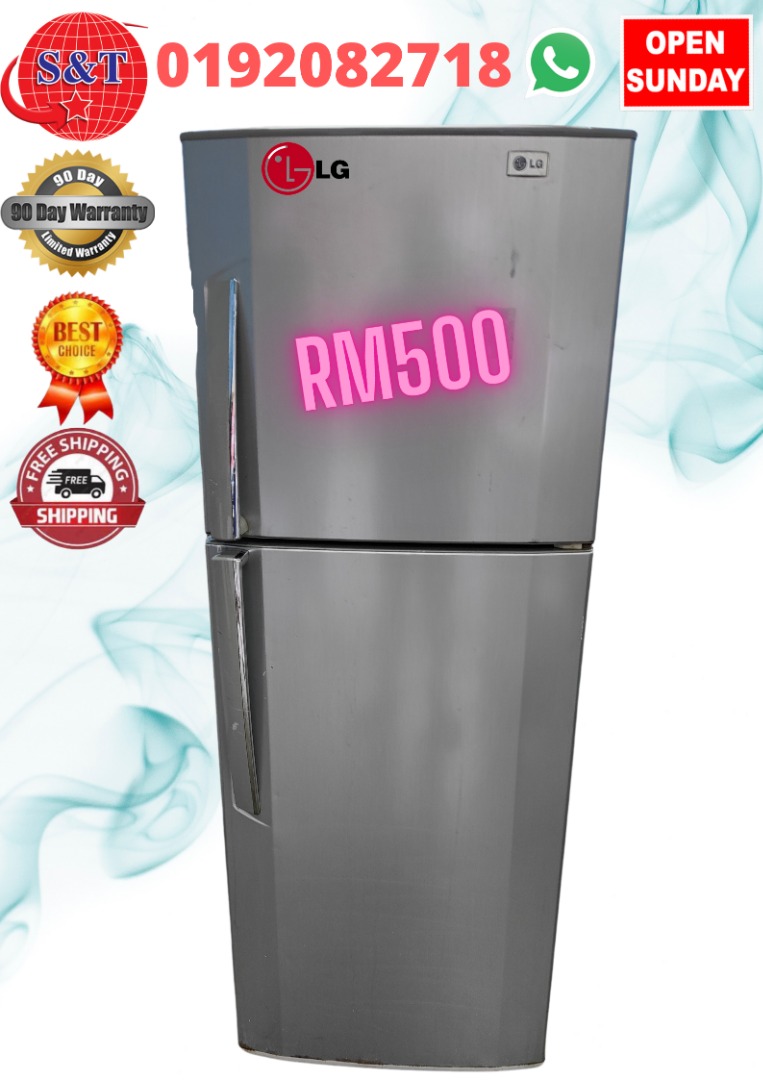 FRIDGE DOUBLE DOOR LG SILVER, TV & Home Appliances, Kitchen Appliances