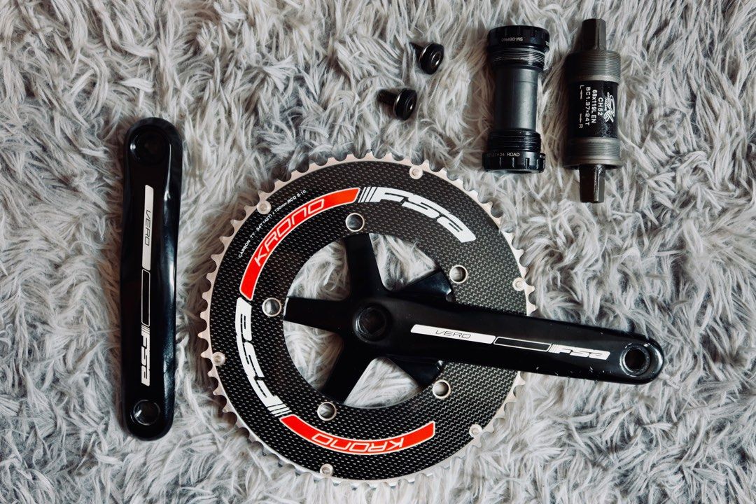Bike Crankset Vision Track BB386EVO Crankset 1X Ebike Torque Arm