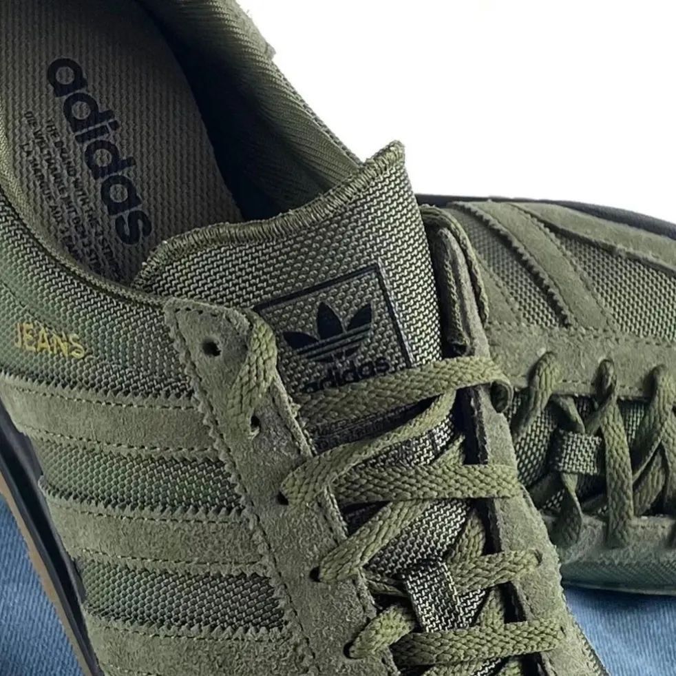 Adidas originals mens shop jeans trainers night cargo/olive