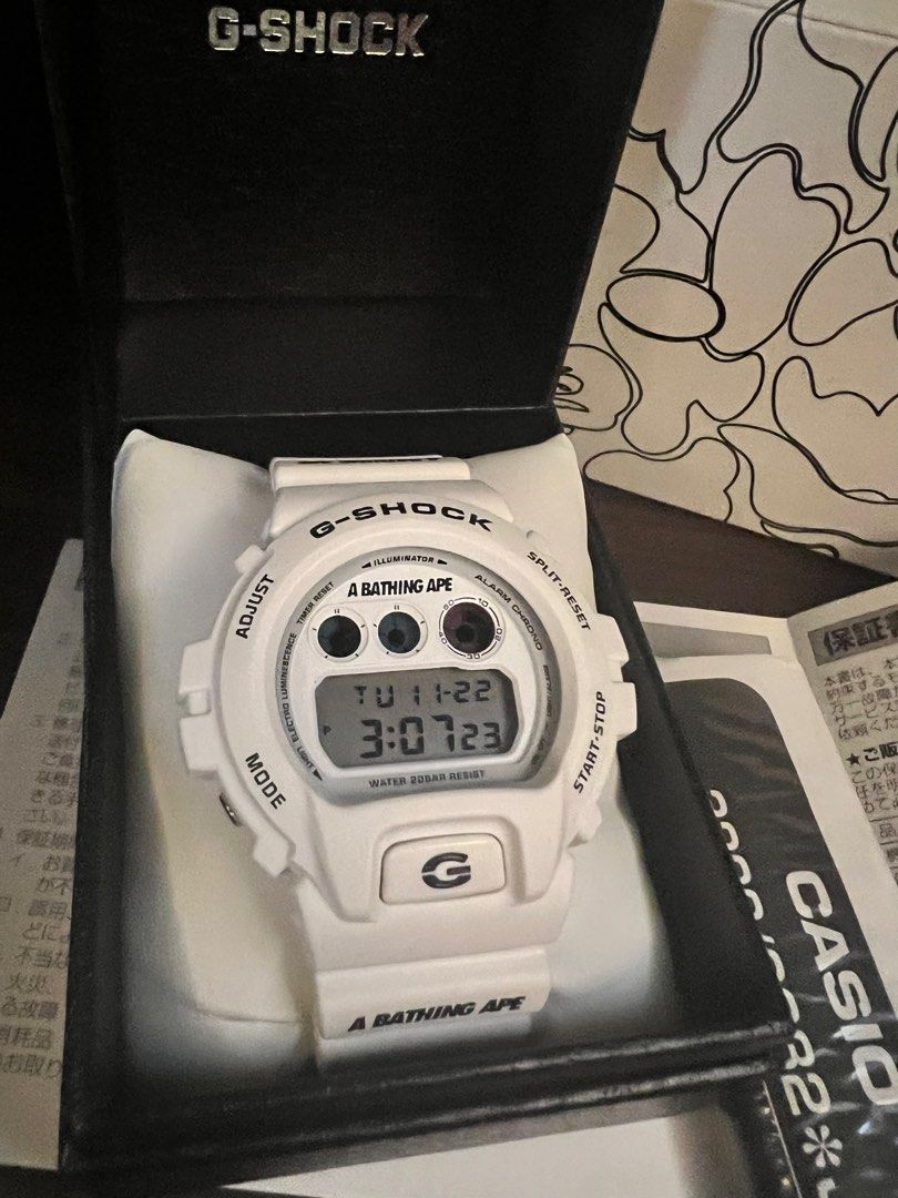 Bape g hotsell shock white