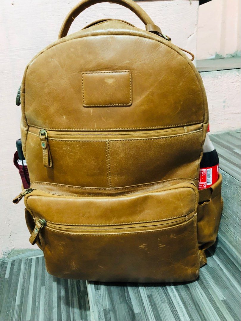 Quagga buffalo leather backpack 2025