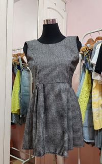 Gingham Pleated Dress