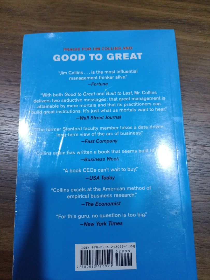  Great by Choice: Uncertainty, Chaos, and Luck-Why Some Thrive  Despite Them All (Good to Great, 5): 9780062120991: Collins, Jim, Hansen,  Morten T.: Books