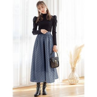 GRL 二手極新品 圓點雪紡荷葉裙S號 439（不含運無吊牌）
