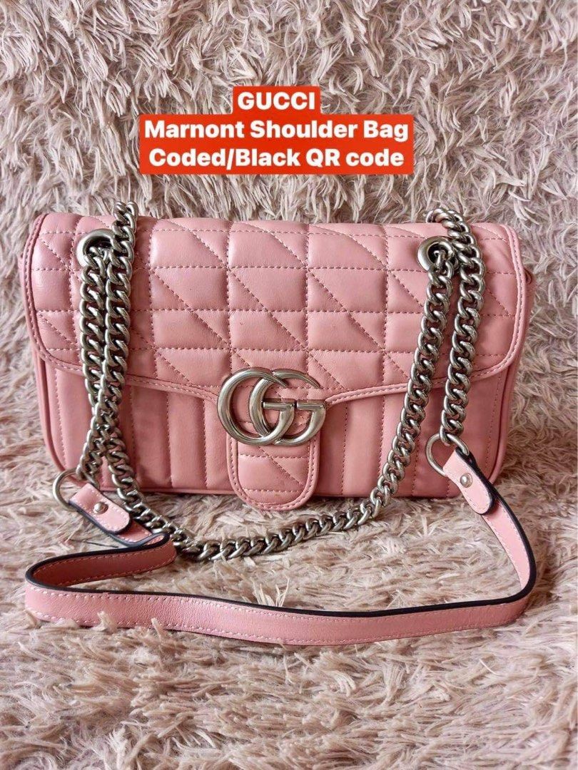 GUCCI MARMONT DUSTY PINK 22CM, Luxury, Bags & Wallets on Carousell