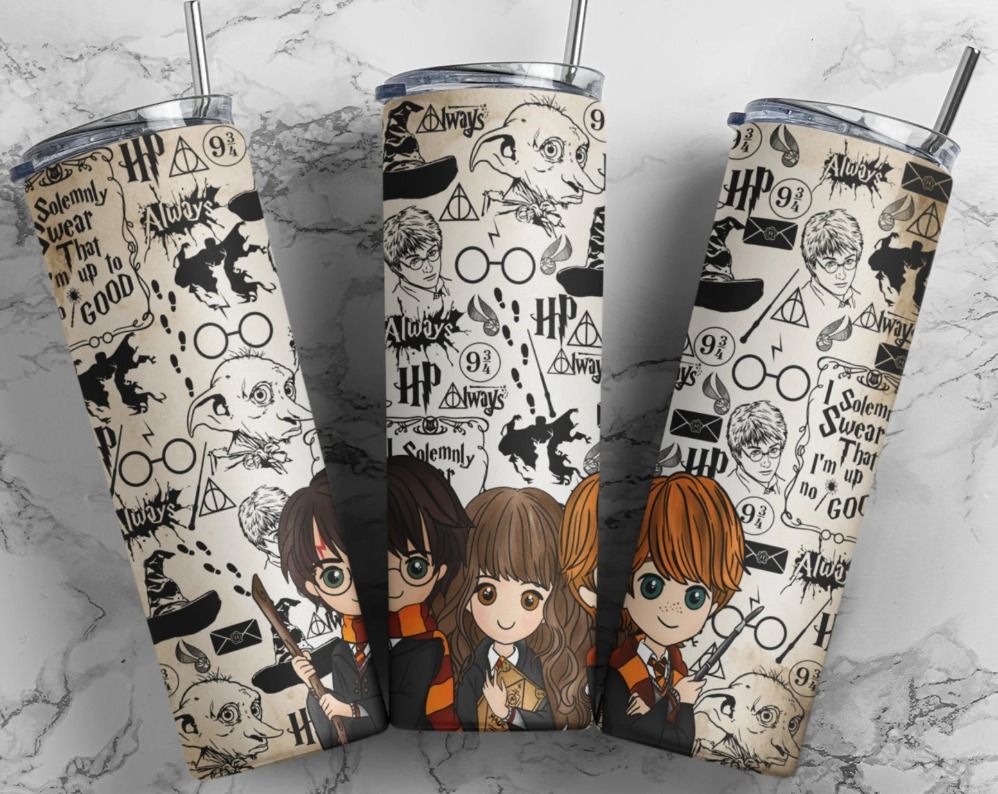Harry Potter Chibi Characters 18.6-Oz Stainless Steel Insulated