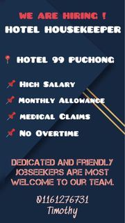 HOUSEKEEPING NEEDED !!!