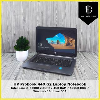 HP PROBOOK 440 G2 INTEL CORE I5-5300U 2.3GHZ 4GB RAM 500GB HDD LAPTOP