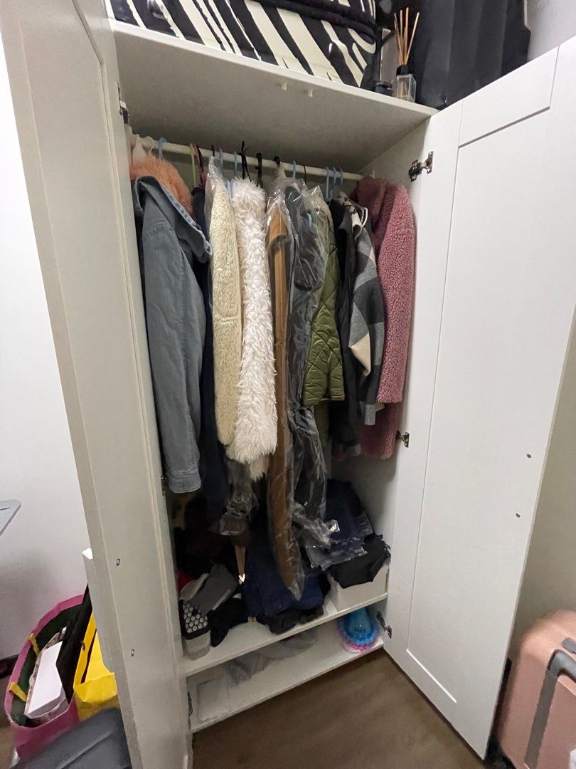 IKEA Brimnes wardrobe with 3 doors, Furniture & Home Living, Furniture