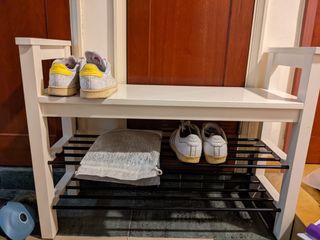 Ikea hemnes bench shop with shoe storage