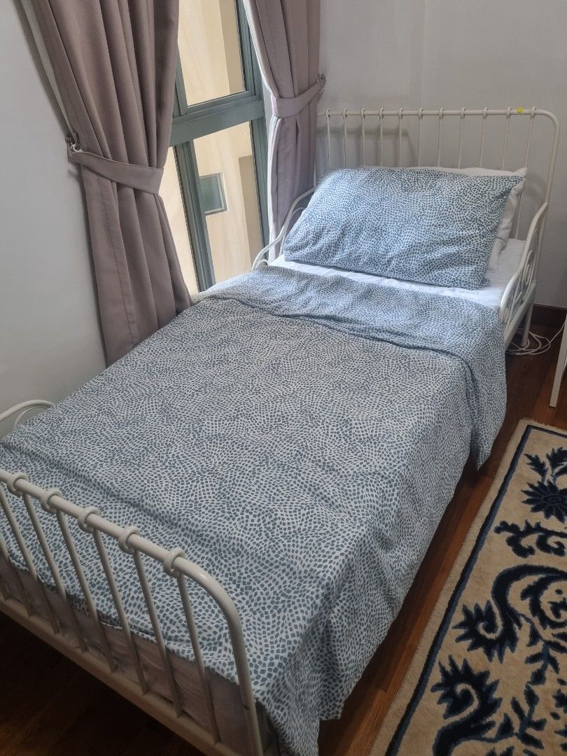 IKEA Minnen bed single size, Furniture & Home Living, Furniture, Bed