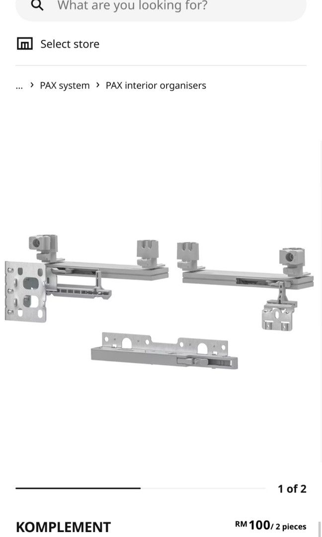 IKEA MIRROR SLIDING DOORS AULI, Furniture & Home Living, Furniture